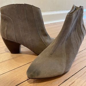 Joe’s Jeans leather cowboy bootie wedges